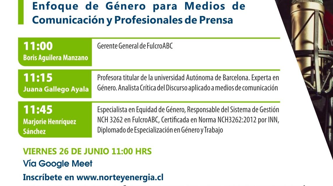 Webinar sobre lenguaje con enfoque de género para medios de comunicación y profesionales de prensa