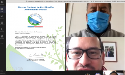 Otorgan certificación ambiental a municipio de San Pedro de Atacama