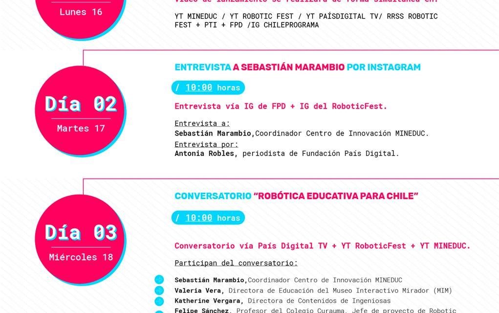 Ministerio de Educación y la Fundación País Digital presentan primera versión de Robotic Fest para visibilizar la robótica educativa y su impacto en el país